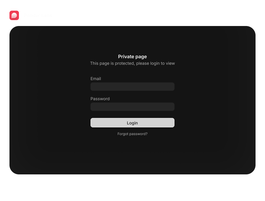 Private portals